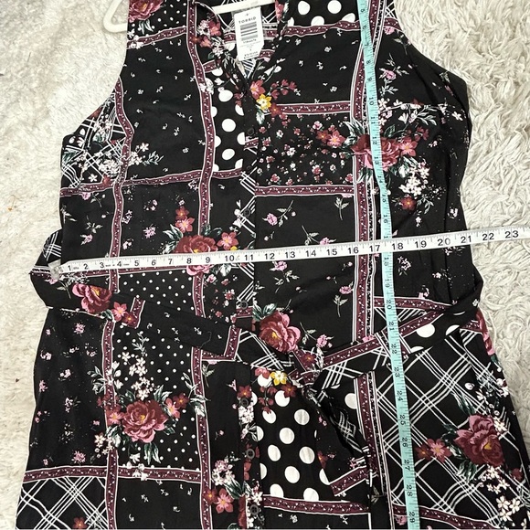 Torrid Patchwork Floral Challis Maxi Shirt Dress NWT - Picture 16 of 16